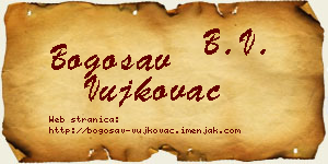 Bogosav Vujkovac vizit kartica